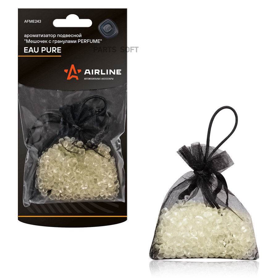 Ароматизатор подвесной (EAU PURE/Чистая вода) "AIRLINE" PERFUME (мешочек с гранулами) - AIRLINE None None